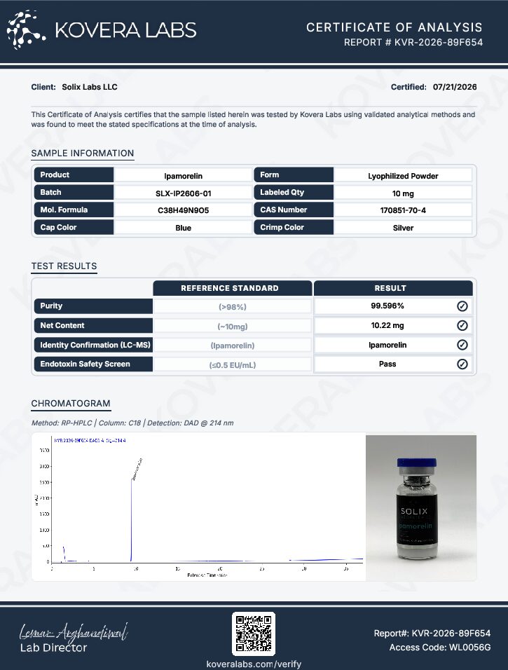 Alternative view of Ipamorelin 10mg